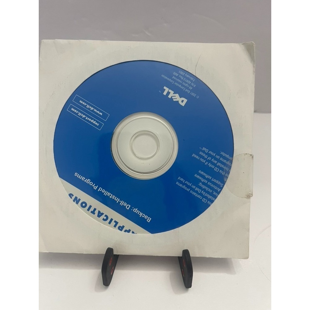 Dell Backup: Dell-Installed Programs Software CD Driver